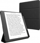 kwmobile E-Reader Schutzh&uuml;lle kompatibel mit Amazon Kindle Scribe (2022/2024) H&uuml;lle - Kunstleder Case f&uuml;r eReader mit zweifachen St&auml;nder und Stifthalter in Schwarz