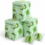 J&otilde;uluk&uuml;psised rohelised - pakend 3, kr&otilde;bedad k&uuml;psetised saksakeelsete &uuml;tlustega, taimetoitlane, individuaalselt pakitud, j&otilde;ulukommid, ideaalsed advendikalendri t&auml;idiseks, j&otilde;ulud ja uusaasta &otilde;htu