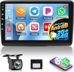 NHOPEEW 2+64G autoraadio Fiat Ducato 3/Peugeot Boxer 2/Citroen Jumper2 2011-2022 - Traadita Carplay & Android auto - 9-tolline Android 13 raadio - WiFi EQ GPS FM RDS+ tagurduskaamera ja mikrofon