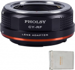 PHOLSY Lens Adapter Manual Focus Compatible with Contax/Yashica CY Mount Lens to Canon EOS RF Mount Camera Body, Compatible with Contax Yashica to RF