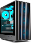 FOIFKIN K6 arvutikapp - eelpaigaldatud 6 PWM ARGB ventilaatorit (3 x 140 mm ja 3 x 120 mm), ATX Mid-Tower Gaming PC korpus, Type-C (must, K6)