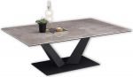 Stella Trading Gisele Coffee Table with Ceramic Surface and Metal Frame, Anthracite, High-Quality Sofa Table for Your Living Area, 120 x 40 x 80 cm (W x H x D)