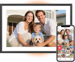 Bestrip FRAMEO WiFi digitaalne pildiraam 32 GB - 10,1-tolline IPS LCD puuteekraan v&auml;rvimuutuva LED taustavalgustusega, nutikas pilvepildiraam, fotode/videote jagamine Frameo rakenduse kaudu