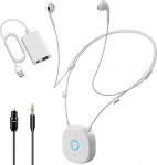 Holdsound HSD100 juhtmevabad TV k&otilde;rvaklapid eakatele, juhtmevabad k&otilde;rvaklapid telerile USB saatjaga, kaelarihma disain, t&auml;iustatud helitugevus, heli viivituseta, Plug and Play, 15 tundi, mustad