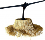 Lumisky 85.8M v&auml;ljas String Lights 140 LED-pirniga E27 soe valge Tahiti Light Straw Shade Boho stiilis