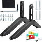 WADY TV Stand Legs TV Base Stand Feet Universal Table Top TV Stand Legs Replacement with Screws for Most 32-65 Inch LCD LED Plasma (Palun vaadake meie suurust enne tellimist).