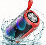 Bluetooth Lautsprecher Klein, Musikbox Bluetooth 5.3 Freisprechfunktion, Tragbarer Lautsprecher Bass-Treibern, IPX6 Wasserdicht, 12H Akku, RGB Multi-Color-Rhythmus-Lichter f&uuml;r Outdoor, USB-C.