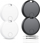 Bluetooth Smart Tracker Tags Android seadmetele (mitte iOS v&otilde;i Huawei), eseme otsija t&ouml;&ouml;tab Google'i Find My Device App'iga, IP67 veekindel, Tracker Finder rahakoti, pagasi, v&otilde;tmete jaoks.