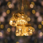 DecoKing Streada 30 LED Fairy Lights koos taimeri, soe valge girlande, dekoratiivne klaas