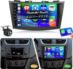 NHOPEEW 2G + 64G Android autoradio Suzuki Swift 2011-2016 - Traadita Carplay & Android auto - 9-tolline Android stereo koos WiFi EQ GPS Mirror Link FM RDS + AHD tahavaate kaamera & mikrofoniga