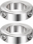 uxcell 2 t&uuml;kki v&otilde;llih&uuml;lss 1-3/8 "Rod 2-1 / 4" OD 9 / 16 "laius 304 roostevabast terasest topeltl&otilde;ikega telje kinnituskaarik koos komplektkruviga