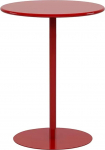 Meiiron Metal Side Table, Bistro Height, Small Round Bed Side Table for Living Room/Bedroom/Bathroom/Balcony, Tray Coffee Table, Sofa Side Table, Red (Size : Diameter 40.5 x H 72 cm)