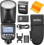 Godox V1Pro-N V1 Pro N TTL kaamera v&auml;lk Nikonile, Godox V1-N t&auml;iustatud, 2.4G HSS 1/8000s Li-Ion 76Ws &uuml;marpea v&auml;lklambi, uuenduslik v&auml;lklamp SU-1, V1Pro Nikon kaameratele.