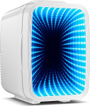 BEICHEN Mini k&uuml;lmik, 4 L / 6 purki vaikne mini k&uuml;lmik, 7 RGB valgusrežiimi, 2-in-1 jahutus- ja soojendusfunktsioon jookide ja nahahoolduse jaoks, AC 220 V / DC 12 V, mini k&uuml;lmik m&auml;ngimiseks, kontorisse, autosse (valge)