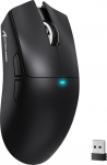 ATTACK SHARK X11SE 63g &uuml;likerge traadita m&auml;nguhiir PixArt PAW3311 sensoriga, 22000 DPI, kolmerežiimiline BT/2.4GHz/juhtmega, 1000Hz, 300mAh aku, kaks juhet, PC/Xbox/PS/Mac, must