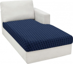 MAXIJIN Chaiselounge Schonbez&uuml;ge f&uuml;r Sektionalsofa, Stretch-Sofa-Sitzbezug, Couch-Sitzbezug, Schonbezug, Ersatz f&uuml;r Einzelkissen, mit elastischer Unterseite, Marineblau, Chaiselounge