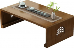 Japanischer zusammenklappbarer Couchtisch aus Holz &ndash; rustikaler niedriger Tisch f&uuml;r Wohnzimmer und Esszimmer &ndash; vielseitiger Bodenschreibtisch & Teetisch &ndash; stilvolle Heimdekoration
