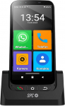 SPC Zeus 4G PRO + &uuml;mbris - nutitelefon eakatele | Lihtne režiim XXL s&uuml;mbolitega | SOS-nupp, kaugkonfiguratsioon | 4GB RAM, 64GB ROM, Android 11, 13MP kaamera, laadimisjaam, 5,5 tolli, must