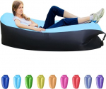 T&auml;ispuhutav diivan Veekindel Air Diivan Veekindel Air Lounger koos kaasaskantava paketiga Air Bed Portable Lazy Lounger Camping, Beach, Park, Beach Light Blue
