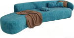 Generisch Au&szlig;erirdisch geformter gebogener Sofabezug Vollst&auml;ndige Stretch-Sofabezug-Sofa-Sch&uuml;tzer,C,2 Seater 145-185cm/54-73in