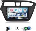 CAMECHO 2+64G Android 13 navigatsiooniga autoraadio Hyundai i20 2015-2018 jaoks 9-tollise puuteekraaniga koos HD-taustakaameraga, RDS FM-raadio Bluetooth GPS-ga WiFi Wireless Carplay Android auto peeglilinkiga