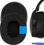 Geekria Sport Cooling Gel Asendusk&otilde;rvapadjad, mis &uuml;hilduvad Skullcandy Crusher Wireless/Crusher EVO/Crusher ANC, Hesh 3/Hesh EVO/Hesh ANC, Venue ANC k&otilde;rvaklappidega, remondiosad (must)