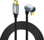 GELRHONR U-kujuline USB C kiirlaadimiskaabel, 180-kraadine USB 3.2 Gen2 kaabel, C-t&uuml;&uuml;pi mees-mees PD100W laadimiskaabel, 10Gbps, 4K@60Hz, s&uuml;learvutile, VR, telefonidele, i/Pro Max (2M/6.5Ft)
