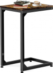 Artigarden C Side Table Metal Frame Small Side for Couch Sofa TV Tray Tables for Living Room Bedroom Bedside Table Light Black