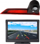HD 720p kolmas katusepidurikaamera pidurituledega parkimiskaamera tagurduskaamera komplekt &ouml;ise n&auml;gemise + 5-tolline monitor Transporterile / Fordile / Transitile / Custom V362 jaoks 2012-2019