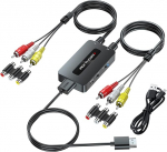 Dual RCA to HDMI Converter koos 4:3/16:9 suhte v&auml;ljundi l&uuml;litiga, 2 x RCA to HDMI, kaheportiline CVBS Composite AV to HD Converter