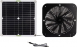 3000 U/min Solar-Abluftventilator-Set, 25 W Solarpanel, IP65 wetterfest f&uuml;r Huhn