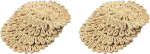 2X Rundes Gewebtes Tisch Set f&uuml;r Tisch, Nat&uuml;rliche Geflochtene Rattan Tisch Set Hohl Geflecht Platten f&uuml;r Feiertags K&uuml;chen Tisch