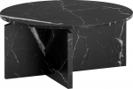 Wohnling kohvilaud 70 x 70 x 33 cm Must diivanilaud marmorist moodsa disainiga elutoa laud &uuml;mmargune salongilaud suur kohvilaud k&otilde;rvallaud