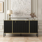 4 uksega elutoakapp, sahtlikapp, k&ouml;&ouml;gikapp, buffetkapp esikusse, k&ouml;&ouml;ki, s&ouml;&ouml;gituppa, must, MDF, 160 x 40 x 80 cm, MDF, MDF, MDF, MDF, MDF, MDF, MDF, MDF, MDF, MDF, MDF, MDF, MDF.