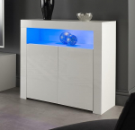 MMT Furniture Designs Ltd SIb02valge puidust k&uuml;ljepaneel, valge, 90 x 35 x 83 cm (B x S x K x K)