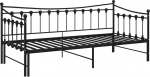 Tidyard pikendatav metallist diivanivoodiraam 90 x 200 cm Must