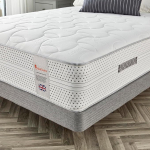 Voodikeskuse Kahekohaline madrats 28 cm s&uuml;gav keskmise tugevusega Memory Foam Pocket Spring madrats 7 Zone Comfort and Support Alovera Kahekohaline madrats lastele ja t&auml;iskasvanutele 135 x 190 cm
