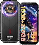 DOOGEE S PUNK V&auml;litingimustes kasutatav mobiiltelefon ilma lepinguta Android 14, 16GB + 256GB, 126dB k&otilde;lar, 50MP + 16MP kaamera, 10800mAh/33W, 6,58-tolline FHD+ v&auml;litingimustes kasutatav nutitelefon, ehitusplatsil kasutatav mobiiltelefon