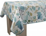 Le linge de Jules Bloom plekikindel laudlina - ristk&uuml;likukujuline 150cm x 300cm sinine beež