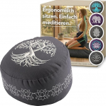 Ergo Ergonoomiline meditatsioonipadi - Joogapadi & Joogapadi &Uuml;mmargune Jooga istmepadi &Uuml;mmargune p&otilde;randapadi Zafu koos tatrapallidega Meditatsioonipadi Elupuu Antratsiitne
