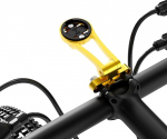 Reguleeritav 38mm jalgratta varrega arvuti kinnitus Garmin Edge Explore'ile, kerge alumiiniumist GPS v&auml;lipaigaldis, taskulamp ja tegevuskaamera, &uuml;hildub Brytoni, Wahoo ja Cateye'ga, kuldne