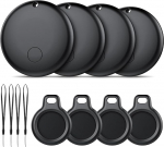 Tracker Tag Android Smart Tag, Schl&uuml;sselfinder KeyFinder kompatibel mit Google Mein Ger&auml;t Finden APP (Android NUR), Bluetooth Key Finder f&uuml;r Gep&auml;ck/Taschen/Koffer/Brieftasche (4er Pack)