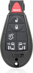 Unifizz asendamine Keyless Entry kaugjuhtimispult auto v&otilde;tmefoobi 6 nuppu Dodge Grand Caravan Chrysler Town and Country jaoks koos ukse v&otilde;tme kiibiga 46 Must M3N5WY783X 433Mhz