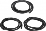DMiotech 6,5 mm x 3 m, 9,5 mm x 3 m, 12,5 mm x 3 m, sortierter Draht-Webstuhl, geteilte Rohre, Kabelschutz von Haustier, flexible Kabelmanagement f&uuml;r B&uuml;ro, Haus, Garten, Schwarz