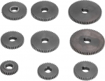 9-teiliges Metallgetriebe-Set f&uuml;r Mini-Drehmaschinen, Zahnr&auml;der 2 x T60, 2 x T50, 1 x T45, 2 x T40, 1 x T35, 1 x T30