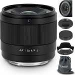 VILTROX 15mm F1.7 E-Mount Lens for Sony, APS-C Ultra Wide Angle Auto Focus Lens for Sony E-mount Cameras FX30 ZV-E10 ZV-E10II A6700 A6600 A6500 A6400 A6300 A6100