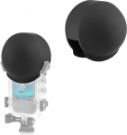 Objektiivi kaitsekile Insta360 ONE X3 n&auml;htamatu sukeldumiskohvrile Silikoonist kaitsev objektiivi kaitsekile lisatarvik (must)