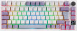 MechLands AK820 PRO 75% Mechanische Tastatur, QWERTZ Deutsches Layout, 3 Modi Drahtlose Tastatur mit TFT-Bildschirm & Cremiger Dichtungsstruktur, Hot-Swap-f&auml;hig, RGB, NKRO f&uuml;r Win/Mac (valge)