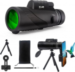 Eclare 10x40 High Performance Monocular Telescope with BAK4 Prism & FMC Lens, Lightweight Monocular for Adults with Tripod and Phone Adapter for Bird Watching and Hiking