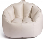 Loov vaba aja veetmise v&auml;ike kodukangas Laisk diivan, &uuml;he r&otilde;du magamistuba v&auml;ike diivan Bean Bag diivan Off-White